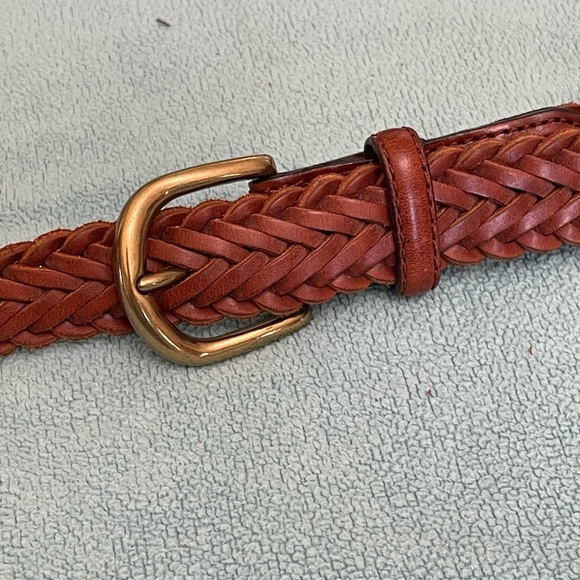 Eddie Bauer Other - Eddie Bauer Leather Weave Belt Sz. 38